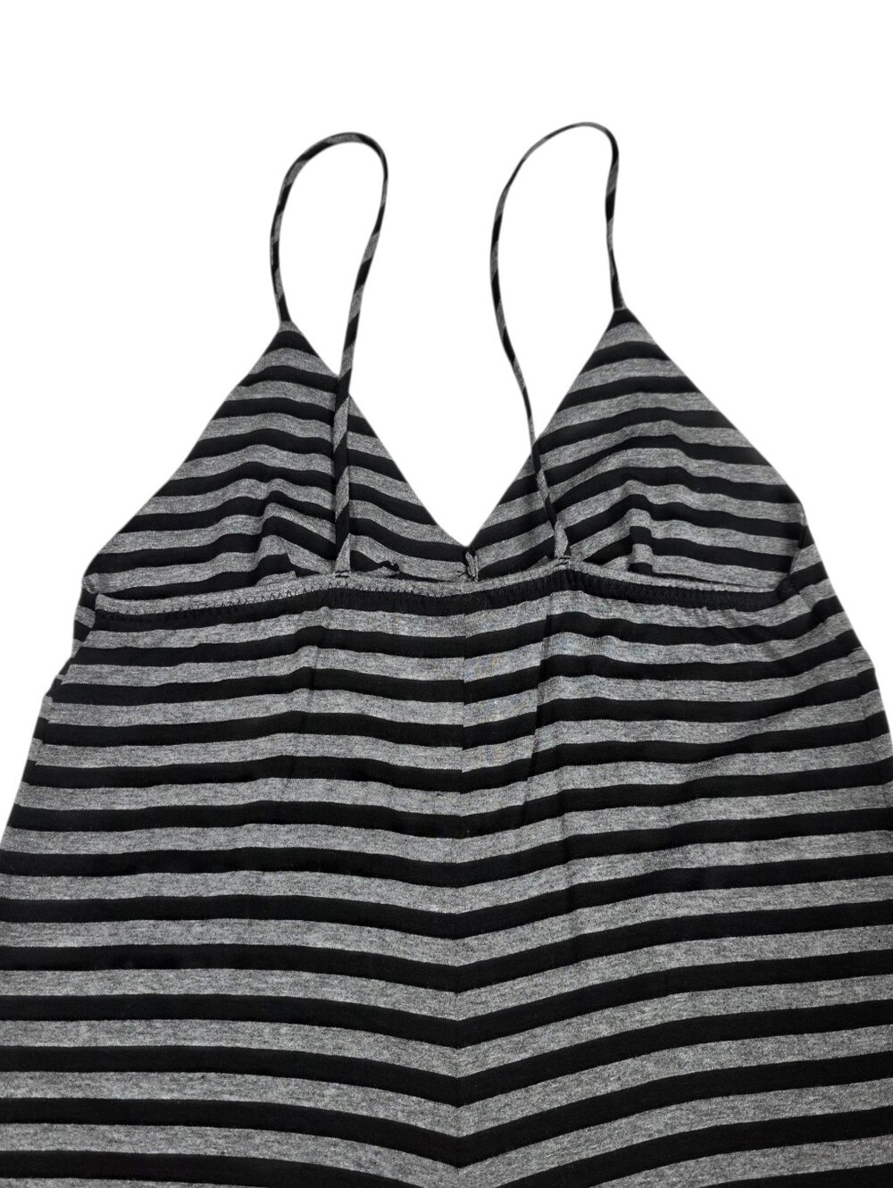 NORMA KAMALI Slip Striped Stretch-jersey Jumpsuit In Black/grey - Picture 10 of 15